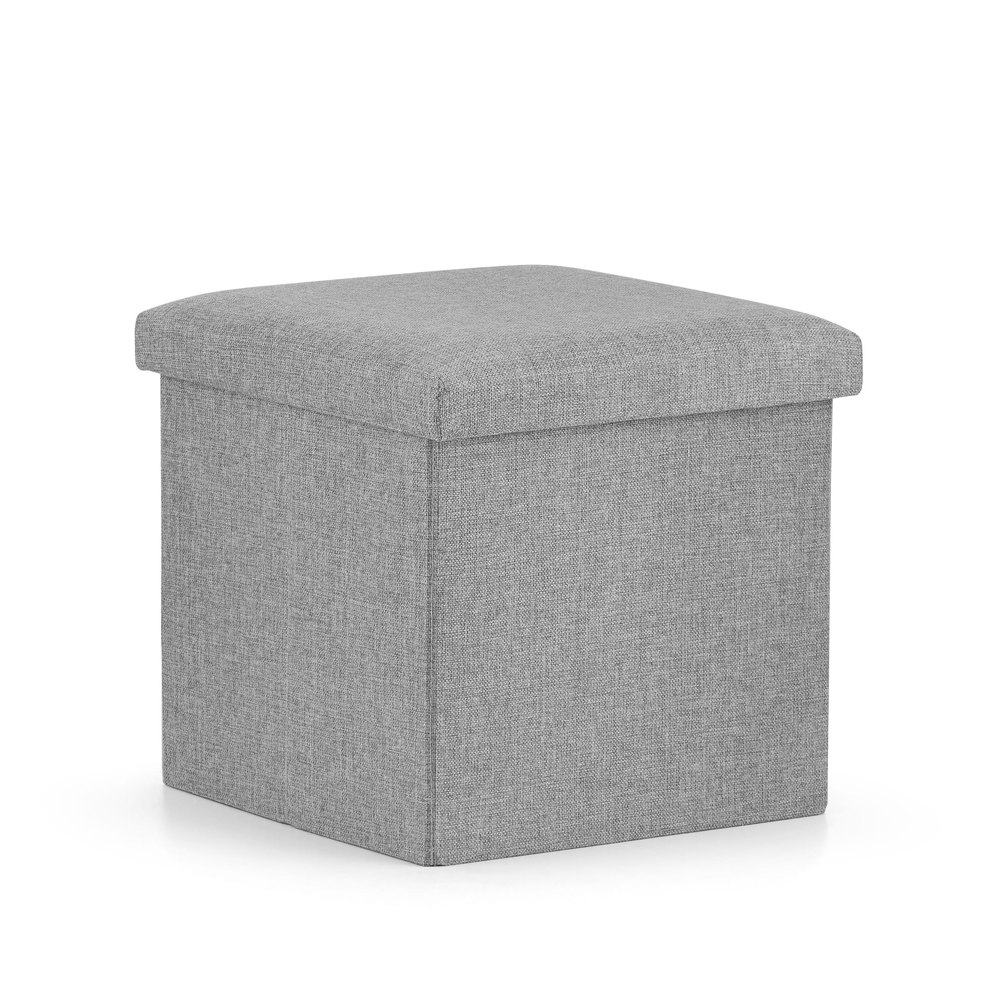 Falten Sie Pouf #size_L - 38x38x38cm Grau